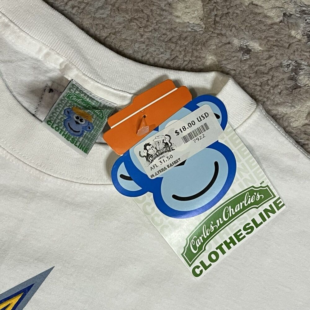 Vintage Carlos Charlies Basketball Shirt Sz XXL Aruba Party Bar Beach Beer NWT - Picture 4 of 11
